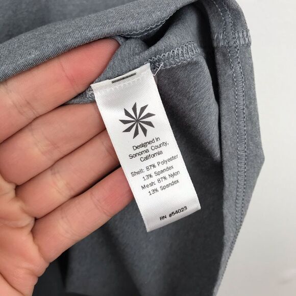 Athleta‎ gray chi mesh tank racer back - Picture 3 of 4